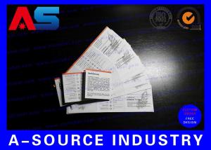 China Pharmaceutical Paper Flyer Printing For Peptide Bodybuilding Oil Instruction wholesale