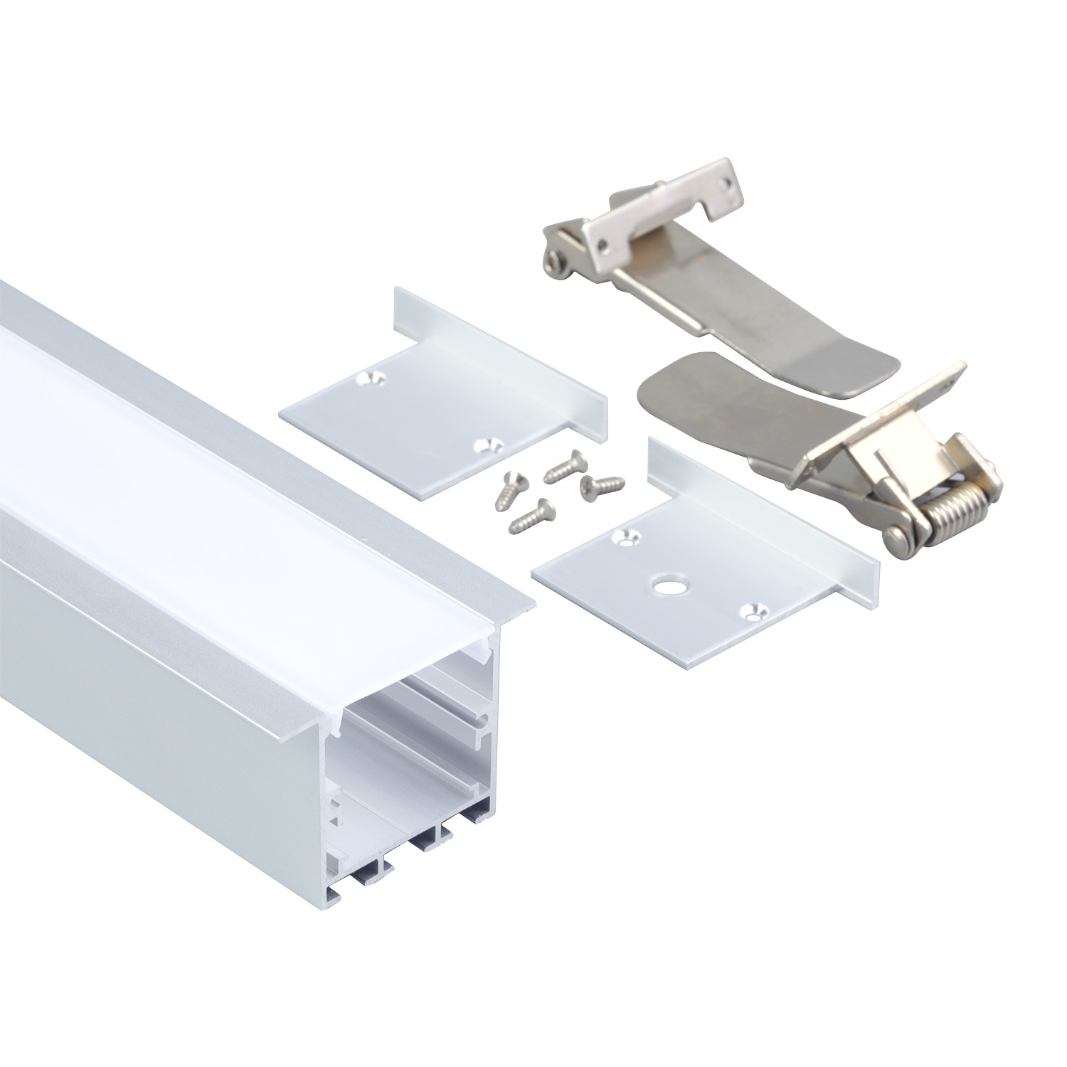 U Shape 6063 Led Strip Aluminum Channel Suspended Led Extrusion Profile