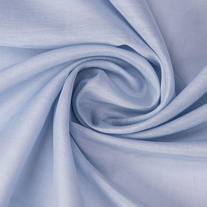 Charmeuse Shimmer Tulle Chiffon Cotton Silk Blend Fabric Plain