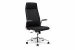 Black PU Leather Revolving Chair Executive Manager Office Chair
