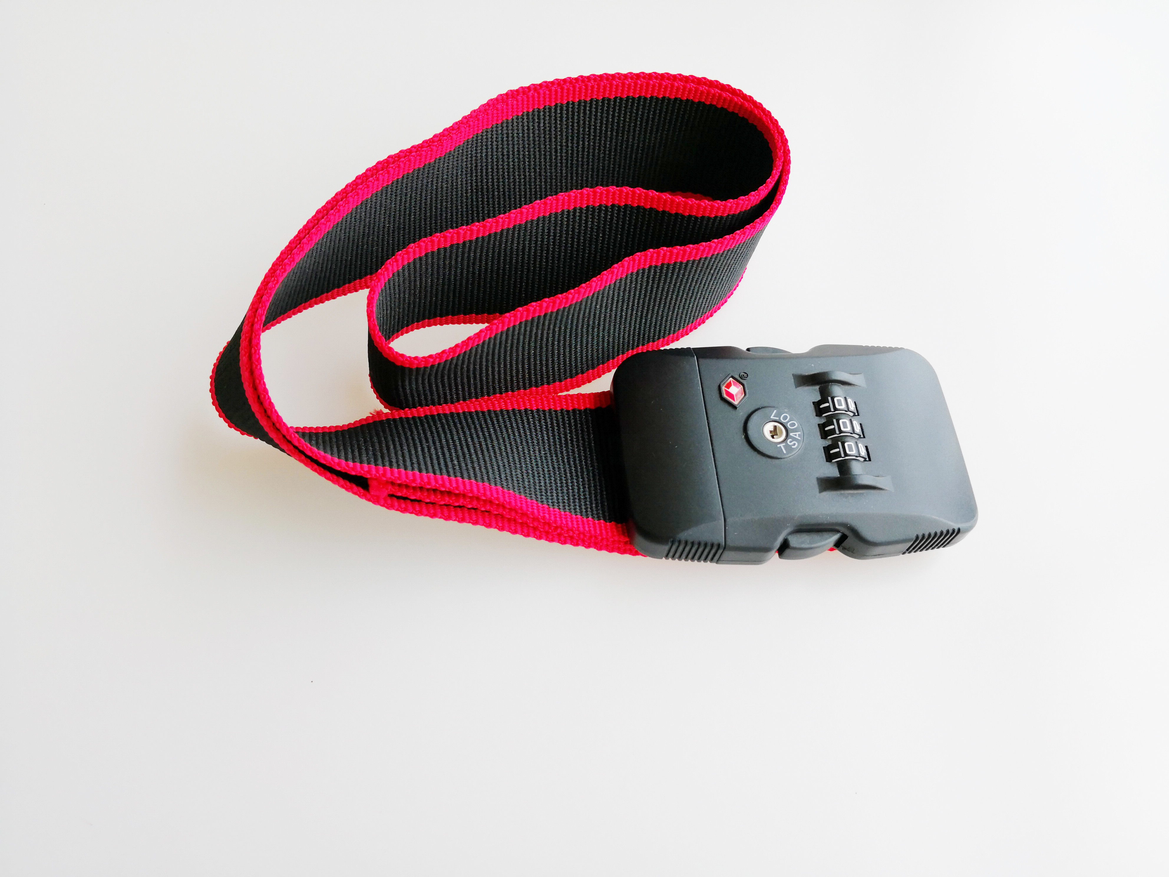 TSA319 Luggage Straps And Locks , 3 Dials Suitcase Belt Lock PC Material
