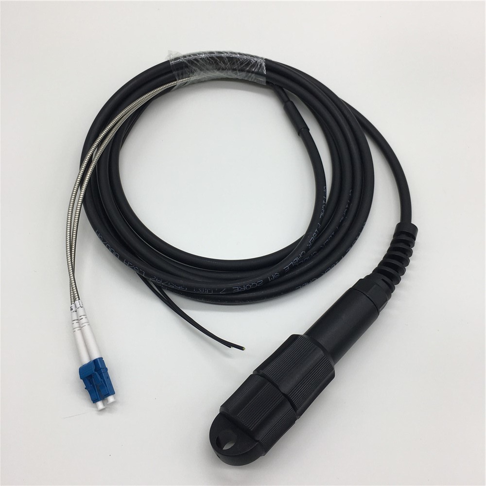 Ftta 2Fo DLC- PDLC Outdoor Tactical Armored PDLC Fiber Optic Patch Cord CPRI Cable Assembly