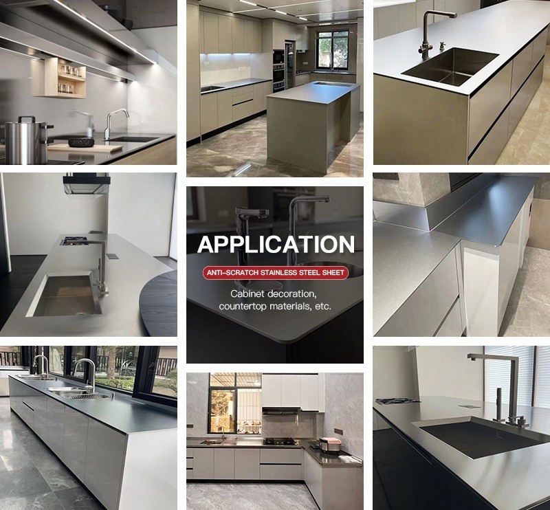 Kitchen Equipment 430 Stainless Steel Decorative Sheet Width 1500mm Scratch Resistance