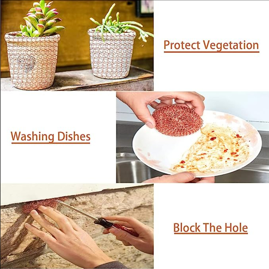Stuf-Fit Copper Mesh For Pest Control Not Kill Pests ISO9001 Approved