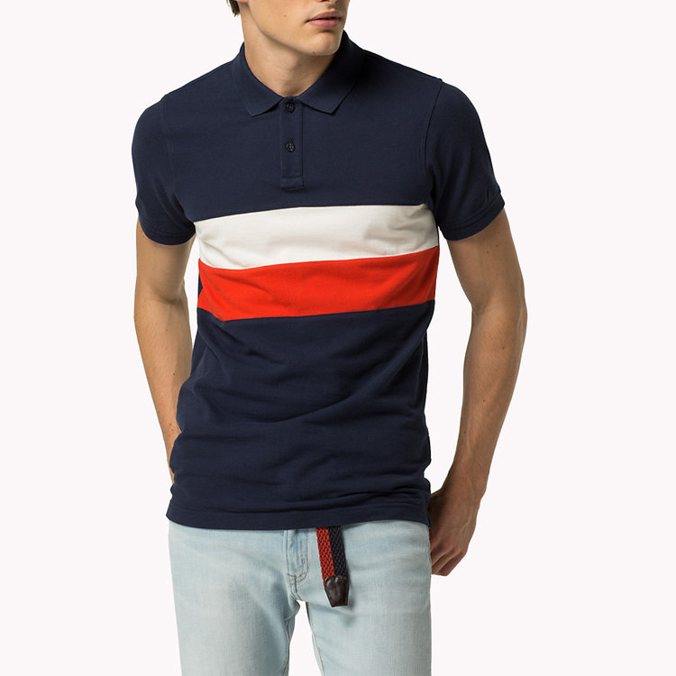 Eco Friendly Mens Polo Style Shirts / Male Summer Polo Shirt With Custom Logo