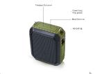 Waterproof Stereo Powerful Portable Speakers 4700mA Battery Capacity With