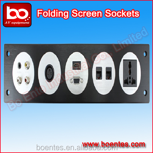 BNT Hotel Wall Multiple Power Socket Panel for USB / HD--MI / VGA / Lan