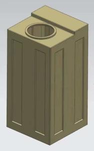 China 80 Liters Square Chemical Tank Lightweight 21 Gallon wholesale