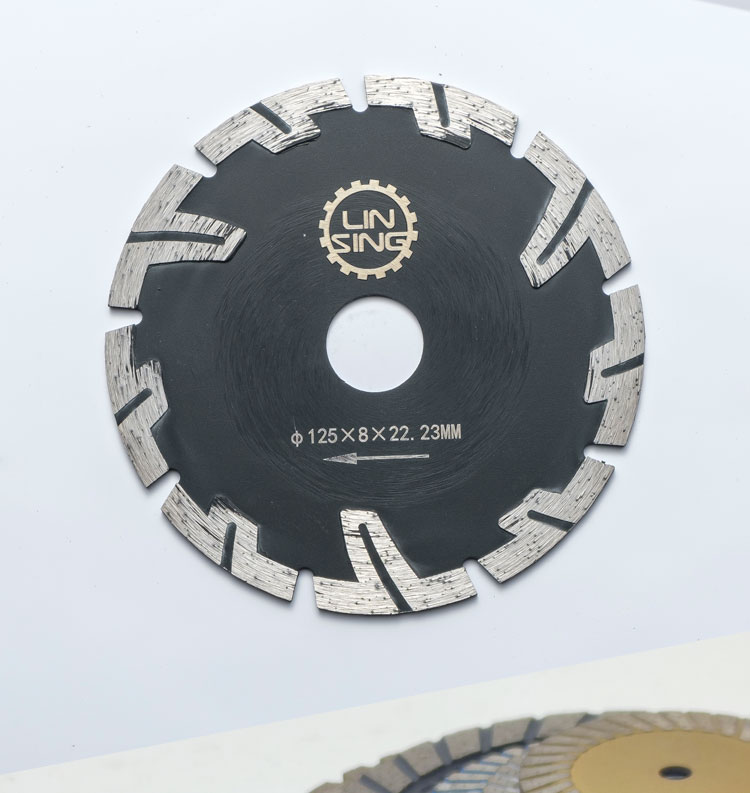 Long-lasting Metal Cutting Diamond Disc D230mm T Type Protection Teeth For Stone
