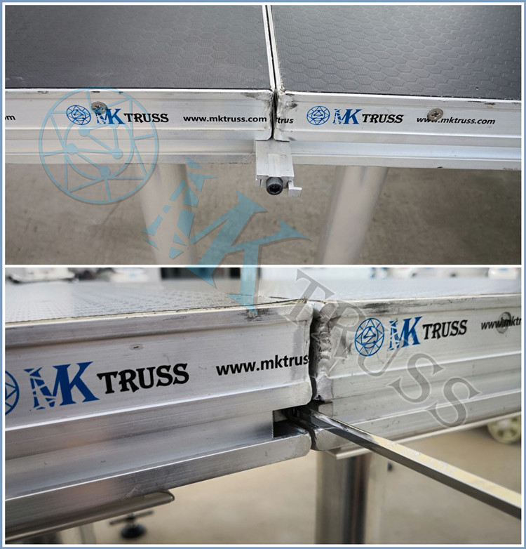 22mm Plywood Material Square Aluminum Portable Stage Platform for Outdoor Performances