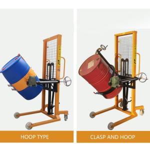 China 800mm Stacker 520kg Hydraulic Drum Lifter Transporter Device wholesale