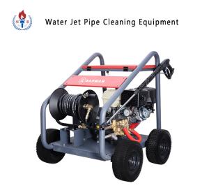 China Gasoline Engine Drive Washer High Pressure Car Washing Machine With 4 Dredge Nozzles wholesale