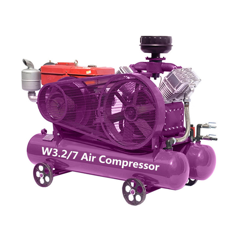Piston Air Compressors Machine Belt Driven Air Compressor With Tank Industrial Commercial Air Compressors