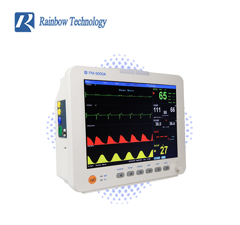 3-5 Leads Voltage 220v Parameter Monitor 12.1 Inch Bedside