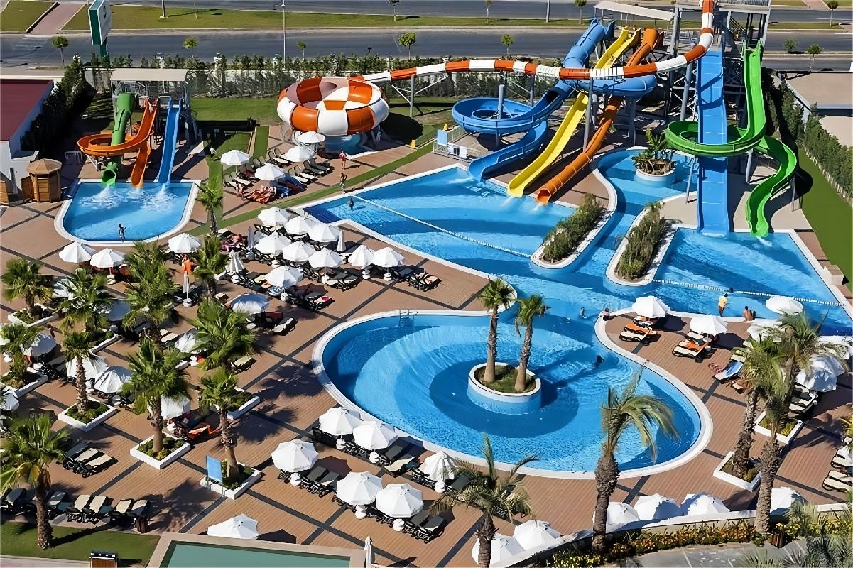 Children Amusement Park Water Games Rides Swimming Pool Fiberglass Slide Set
