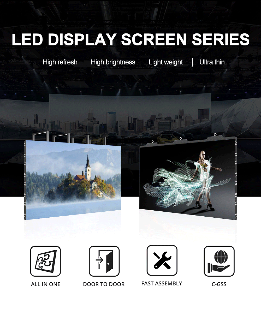 Indoor HD P3 Virtual Production Screen Multiscene Flexible Curved