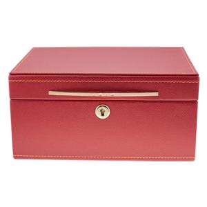 China PU leather jewelry storage cheap packaging travel portable jewelry box thin jewelry box wholesale