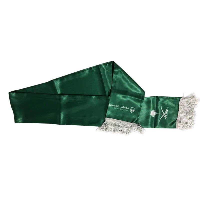 Pantone Color Flag Print Scarf Knitted Polyester Fleece Material