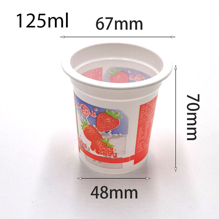 Oripack Plastic Yogurt Cup Eco 4 Oz Ice Cream Packaging With Spoon