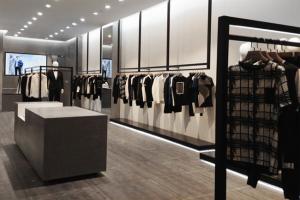 China Fashionable Design Stainless Steel Clothes Rack For Shopping Mall wholesale