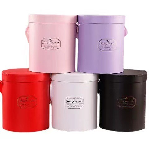 Customization Custom Printed Paper Tubes with Foil Stamp Surface Treat for Valentine's Day Flower Box
