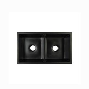 China PSON 10'' Double Bowl Quartz Kitchen Sinks wholesale