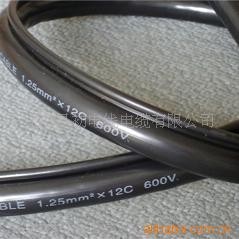 ECHU Flexible Round Traveling Control Cable for cranes or other appliances RVV(1G) 5Cx1.5SQMM in black colr