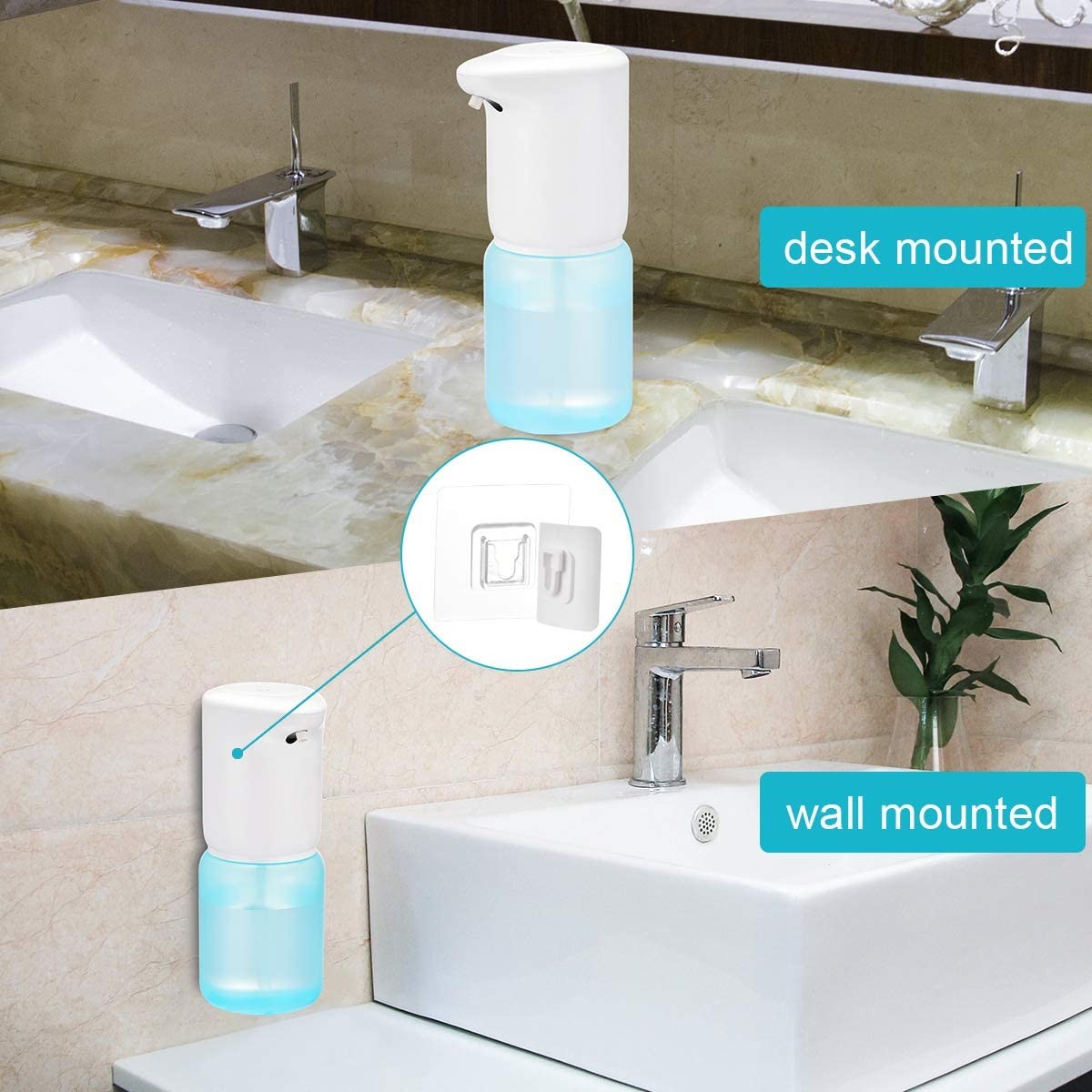 13.5oz Motion Sensor Soap Dispenser Pink ABS Antibacterial Gel