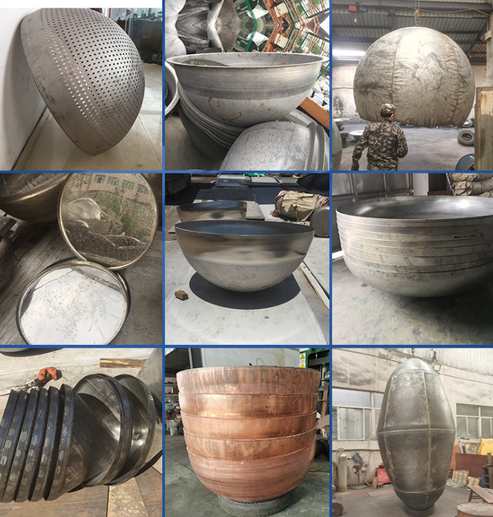 Welded Steel Dished Only Tank Heads Flat Bottom Head Pipe Cap