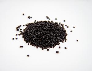 China Black Color RPET Granules Recycled Fiber Grade Semi Dull Recycled Pellets wholesale