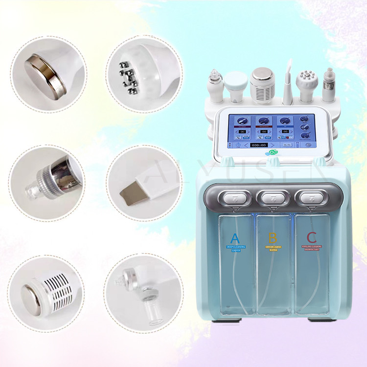 Water Facial Hydra Beauty Machine Spa Cleaning Oxygen Skin Tightening 6 In 1