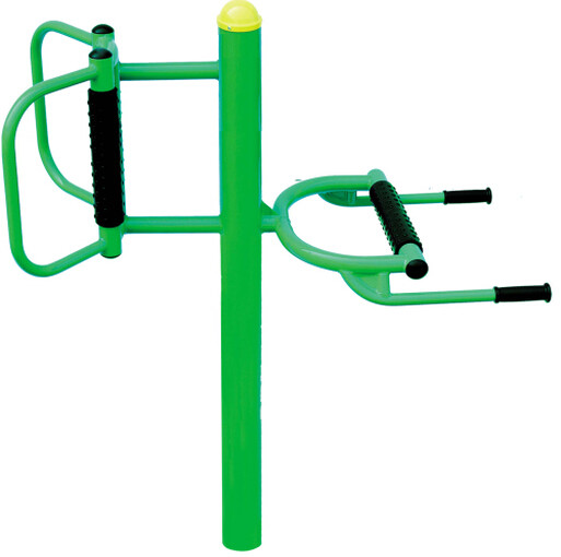 outdoor fitness equipments steel based zinc powder coating back and waist