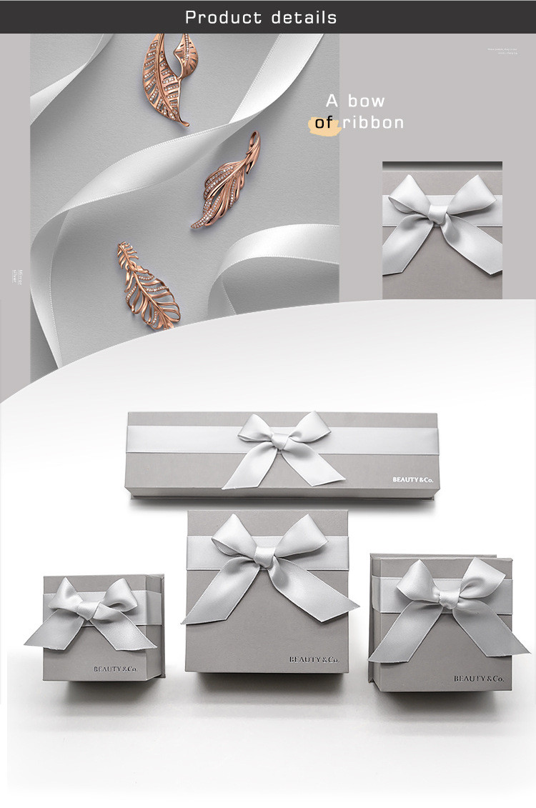 Art paper C1S Gift Packaging Boxes For Jewelry Ring Earring Necklace