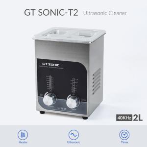 China GT SONIC Heated 2L Stainless Steel Ultrasonic Jewelry Cleaner wholesale