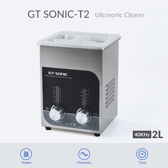 20 - 80 ℃ Heating Ultrasonic Jewelry Cleaner Benchtop Type Dual Power 100W