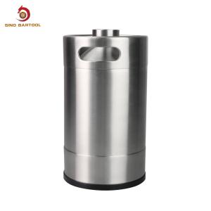 China SS304 Flat Bottom 5 Litre Mini Beer Kegs , 5L Stainless Steel Mini Keg wholesale