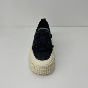 China Casual Women Black Espadrilles Mid Top Black Designer Espadrilles wholesale