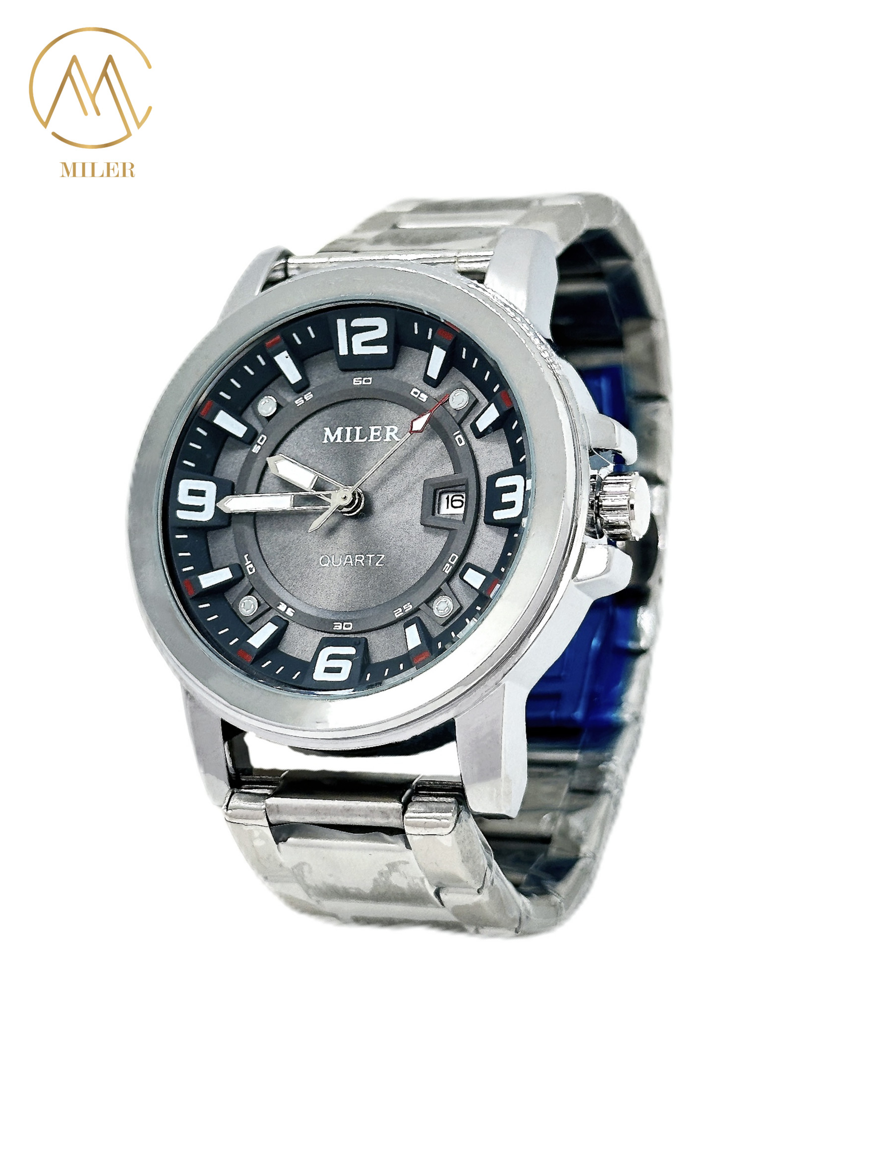Factory Direct Sale Novelty New Arrival Chronograph Low Price Men Quartz Watches Stainless Steel Band