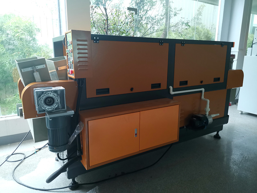 stainless steel metal cookware surface grinding buffing magnetic polishing machine