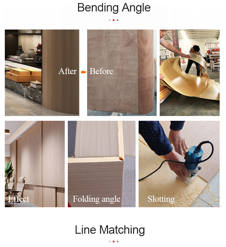 Bamboo Charcoal Wood Veneer PVC Wall Panels Ceiling Skin Feeling Panel Interior Decoration Wall Panel