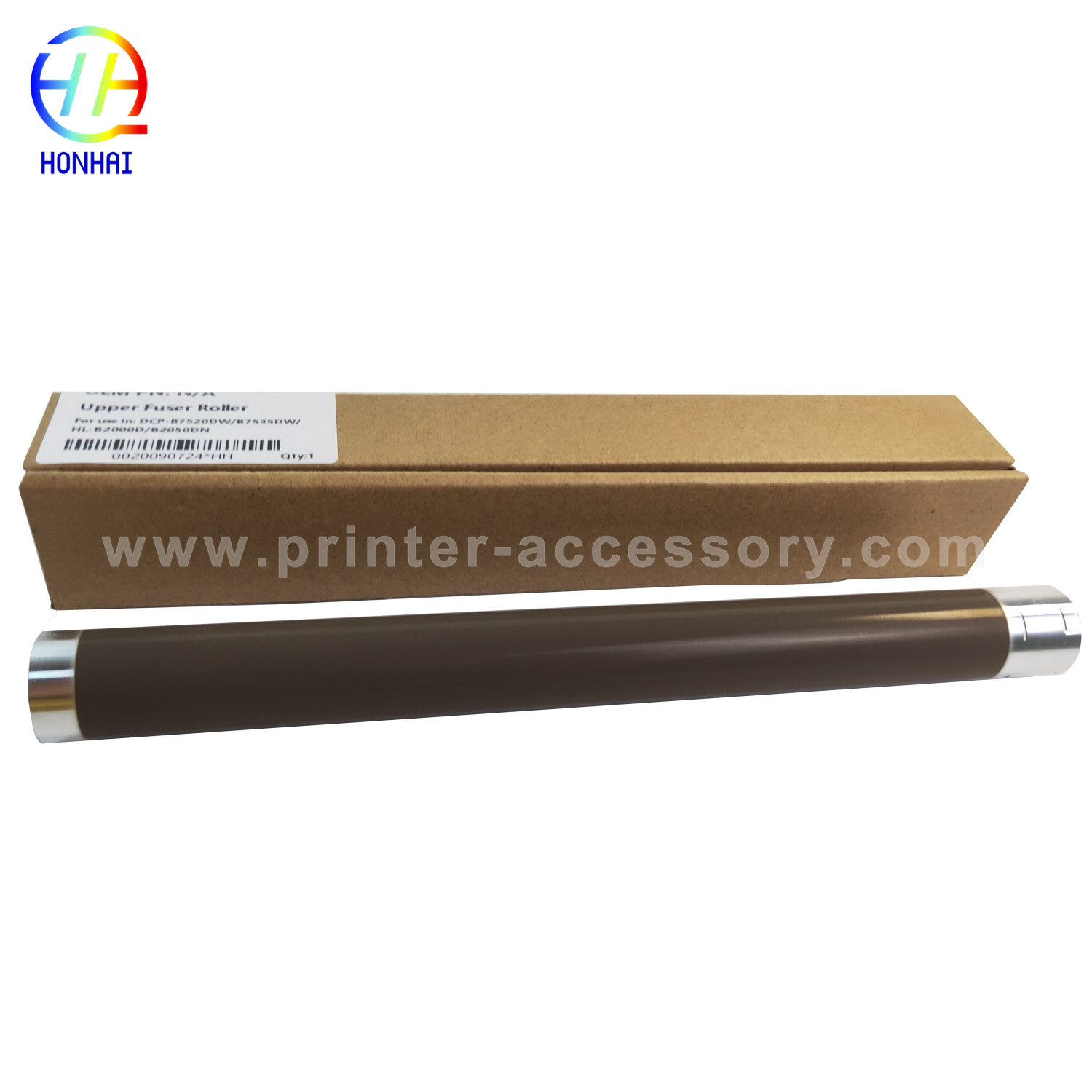 Upper Fuser Roller for Brother HL-L2260 2260D2300D 2300DR 2305W 2315DW 2320D 2321D 2340DW 2340DWR 2360DW L2360DN 2360DNR 2361DN 2365DW 2365DWR 2366DW