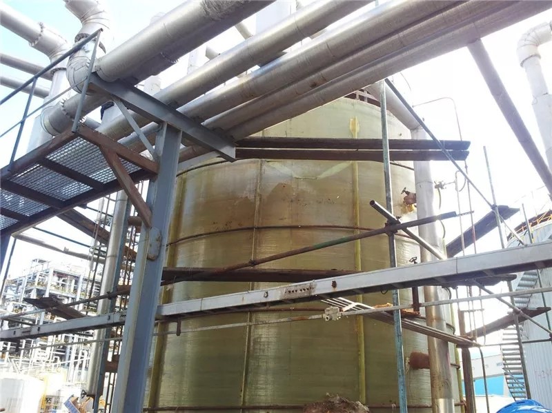 Industrial Frp Chemical Septic Tank Cylindrical Alkali Cross Wound