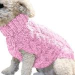 Striped dog winter clothes