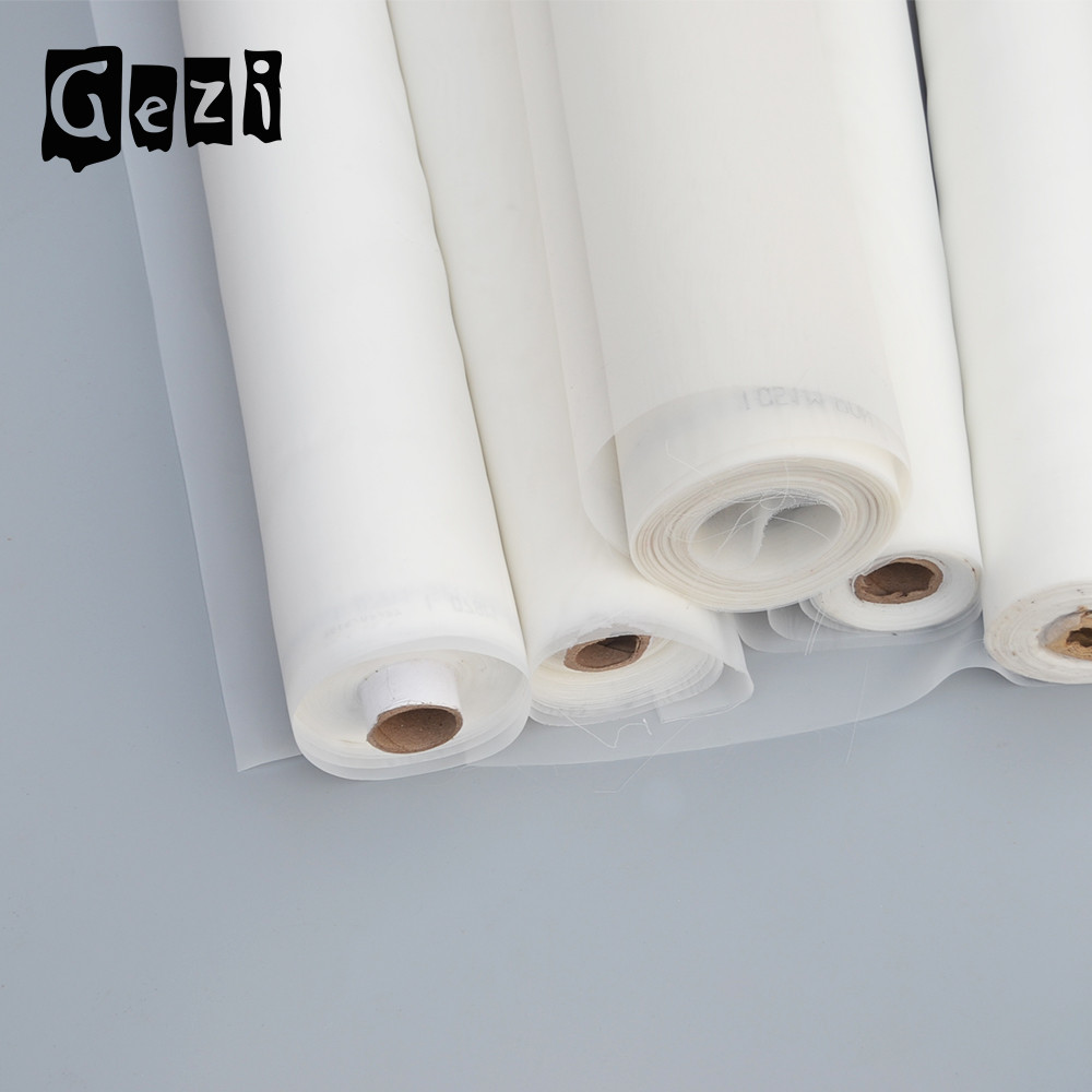 3.00m * 50m 200 Mesh Polyester Mesh Screen , Smooth Clothing Silk Screen Fabric Mesh