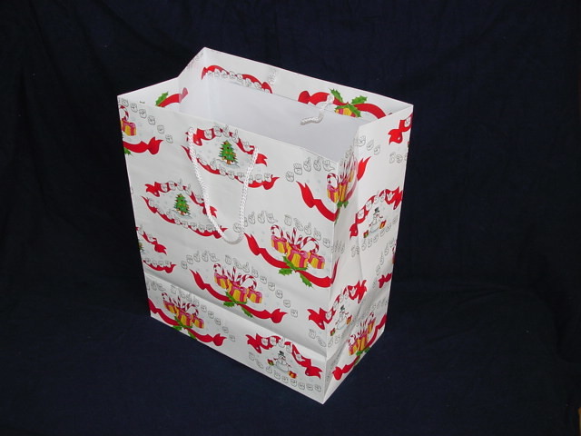 Lovely design colorful printing paper bag for gift for Christmas Day