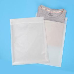China Garment Clear Glassine Paper Bag Non Plastic Gusset For T-Shirt wholesale