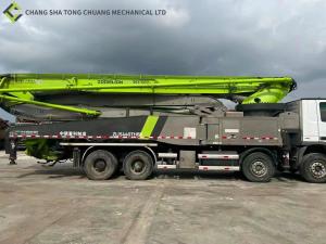 China In 2017 Zoomlion Green Remanufactured Used Concrete Boom Pump Truck 56M Installed wholesale