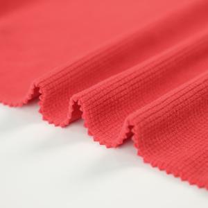 China Red Jacquard Polar Fleece Fabric Material For Shoes Tent wholesale