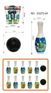 China Bowling Toy Set Plastic Bowling Party Favors Kit Sport Toddler Educational toy wholesale