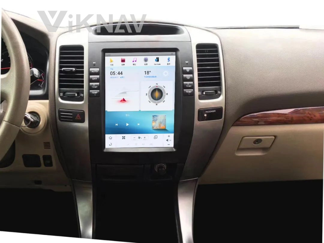 10.4 Inch Android Auto Stereo For 2002-2009 Toyota Prado Navigation GPS Multimedia DVD Player Wireless Carplay Wifi